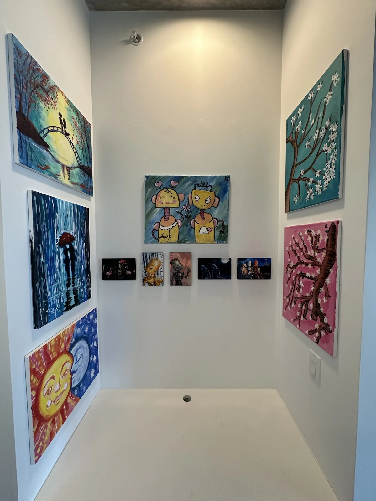 Completed art installation by ORLEG Mounting Services