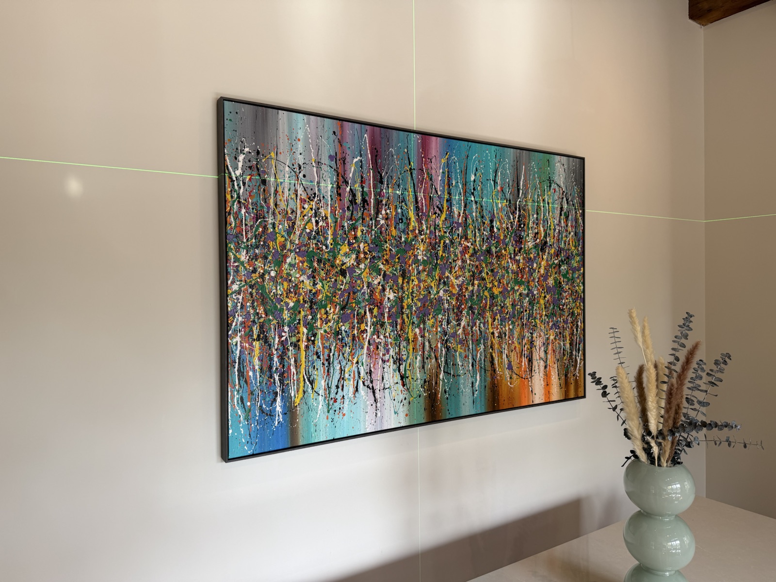 Completed art installation by ORLEG Mounting Services