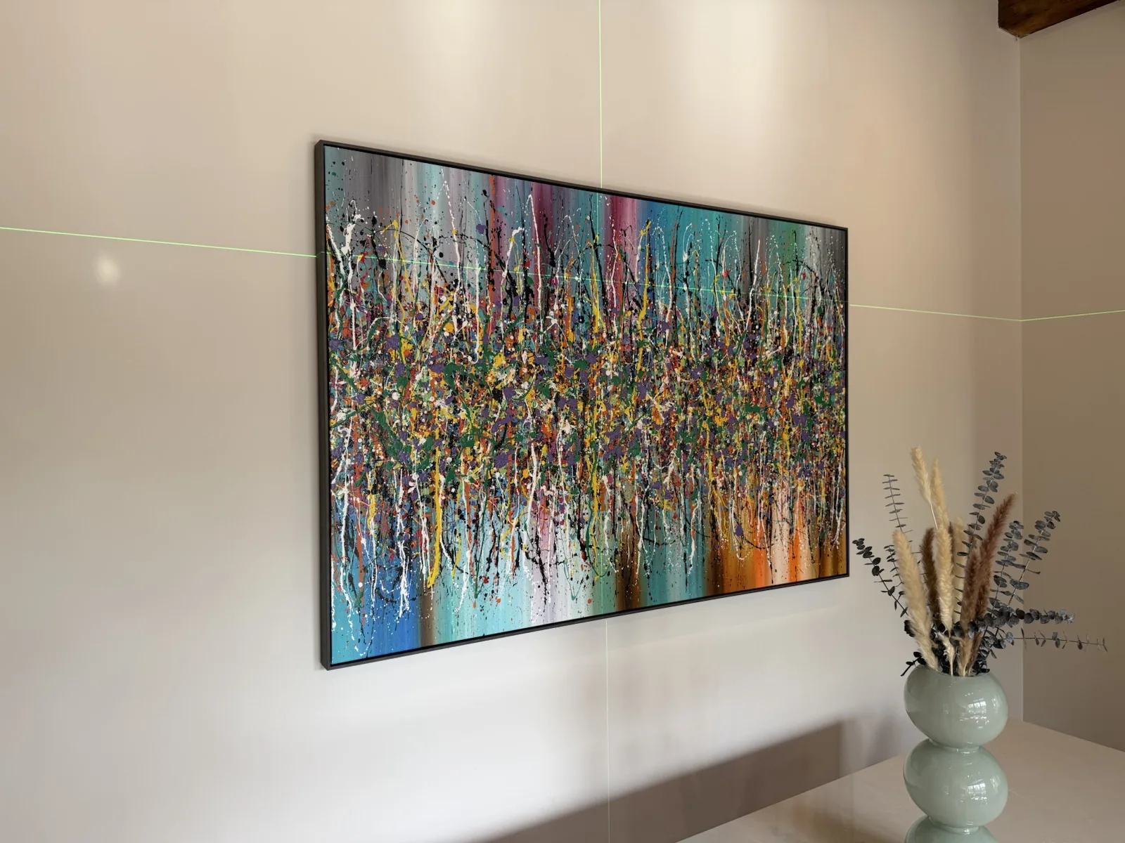 Completed art installation by ORLEG Mounting Services