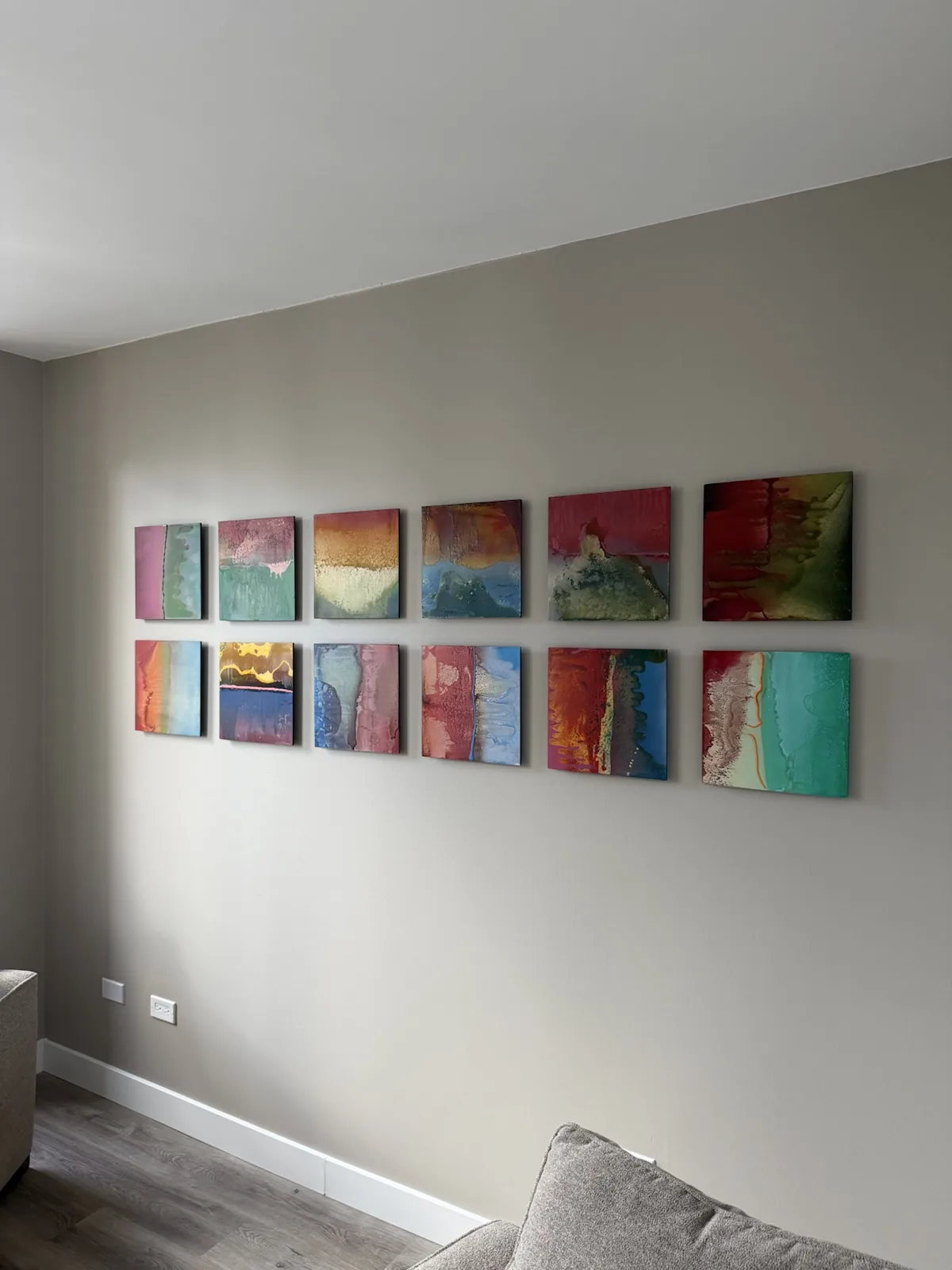 Completed art installation by ORLEG Mounting Services