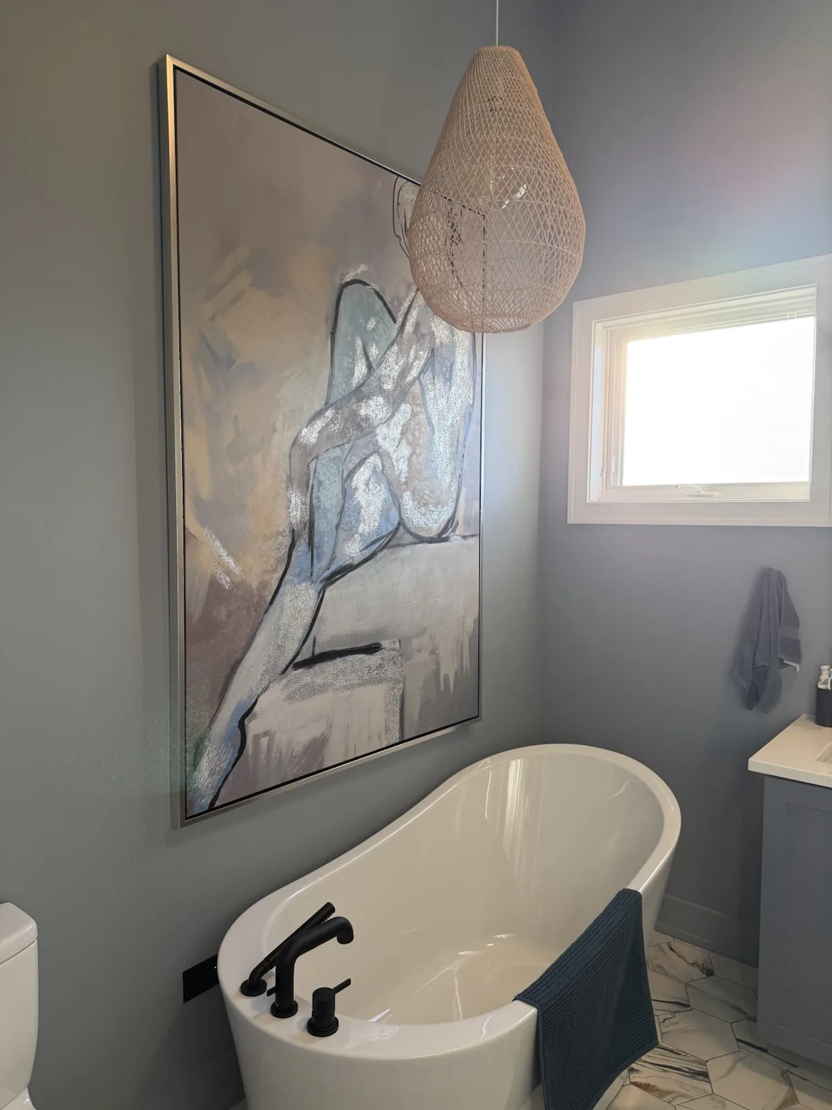 Completed art installation by ORLEG Mounting Services