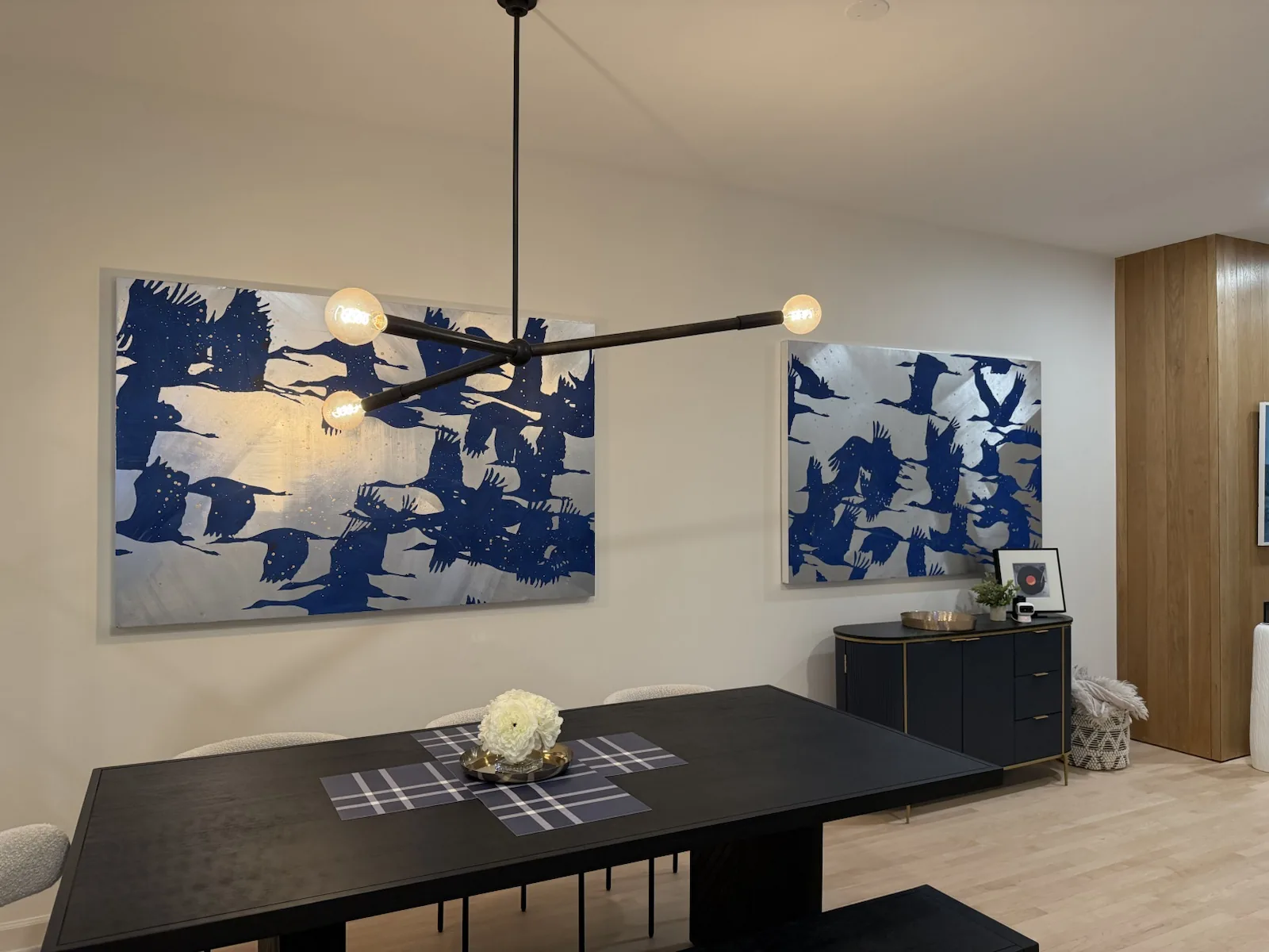 Completed art installation by ORLEG Mounting Services