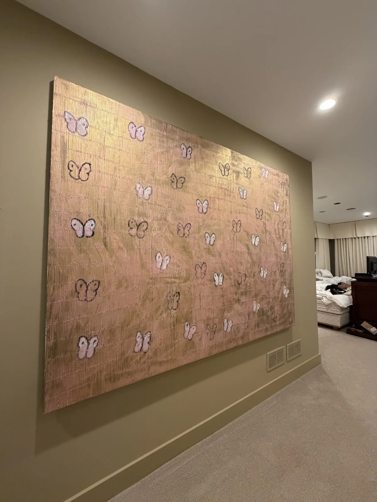 Completed art installation by ORLEG Mounting Services