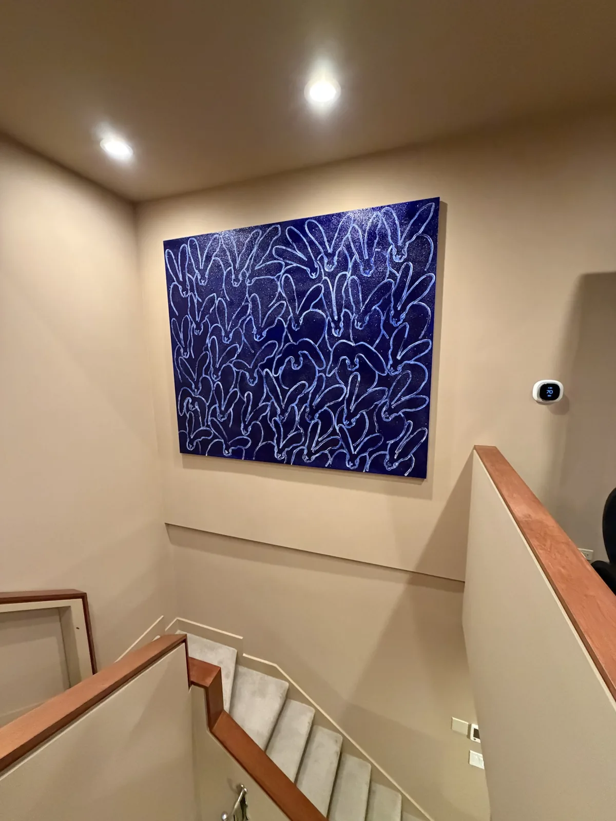 Completed art installation by ORLEG Mounting Services