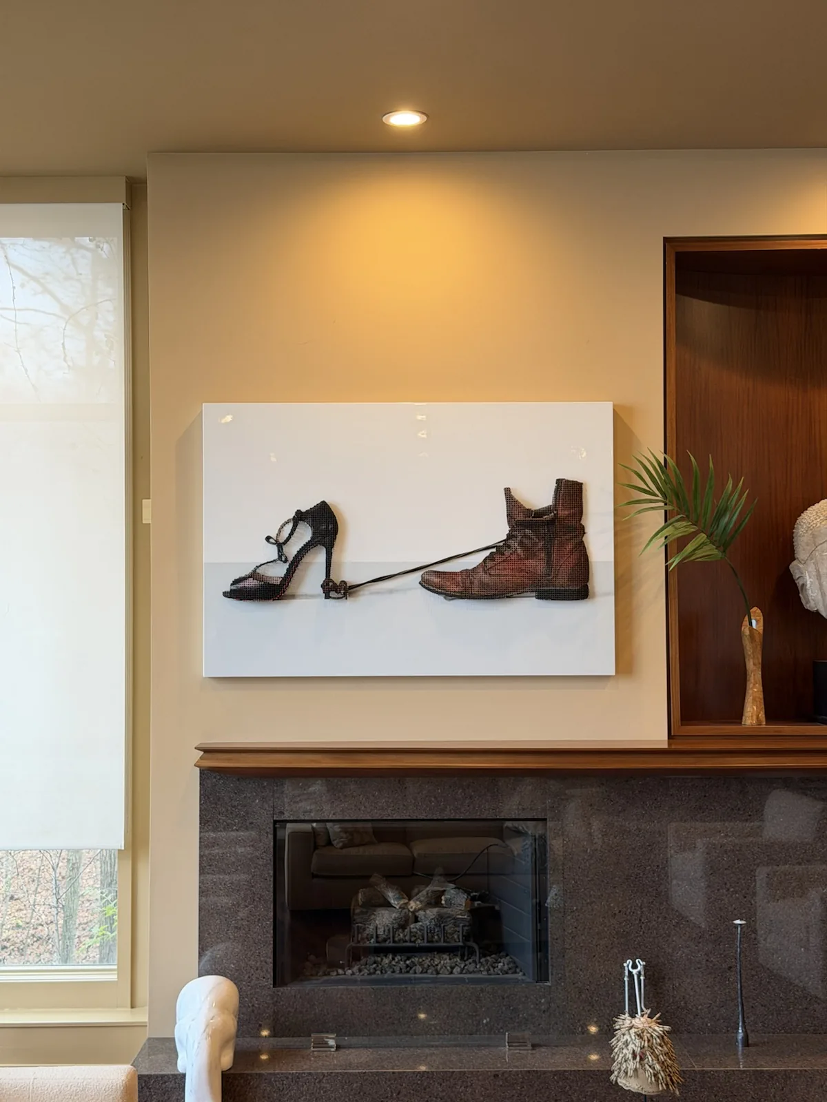 Completed art installation by ORLEG Mounting Services