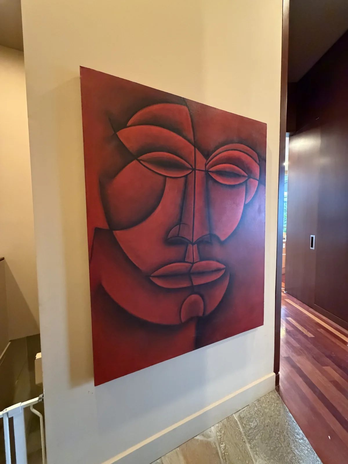 Completed art installation by ORLEG Mounting Services