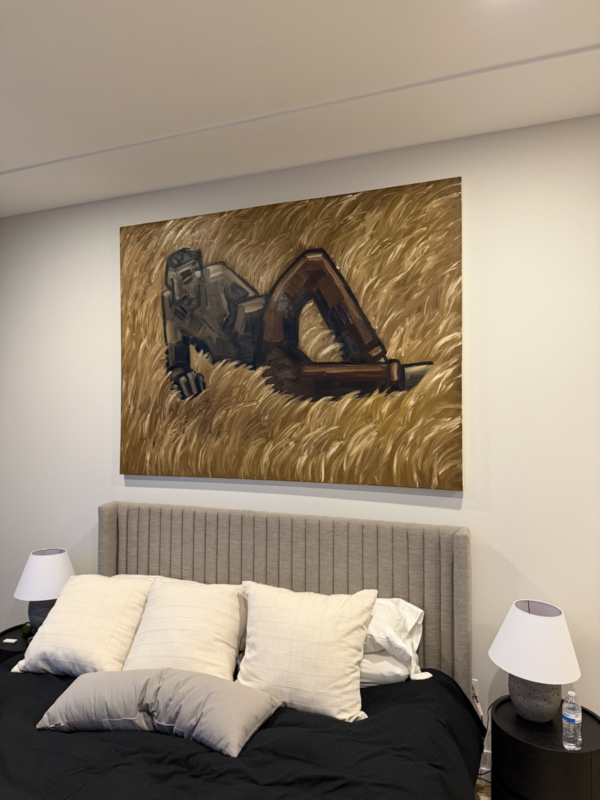 Completed art installation by ORLEG Mounting Services
