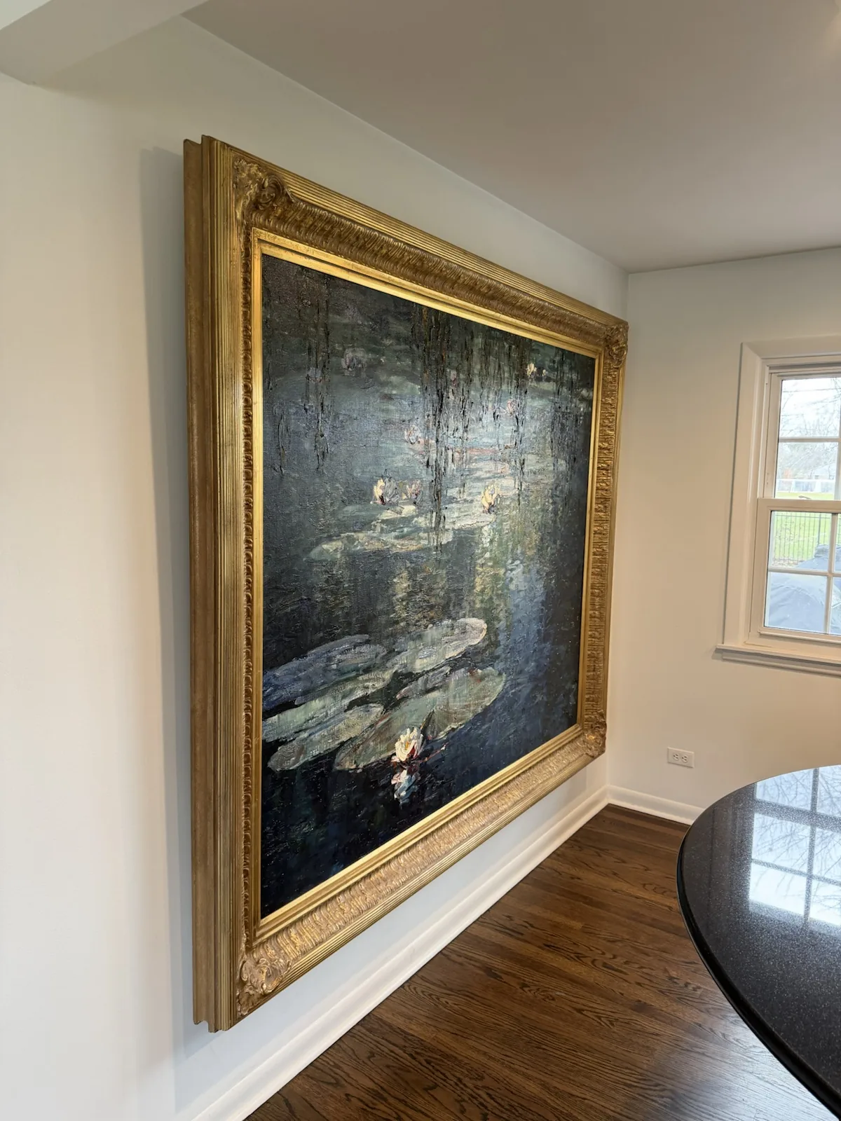 Completed art installation by ORLEG Mounting Services