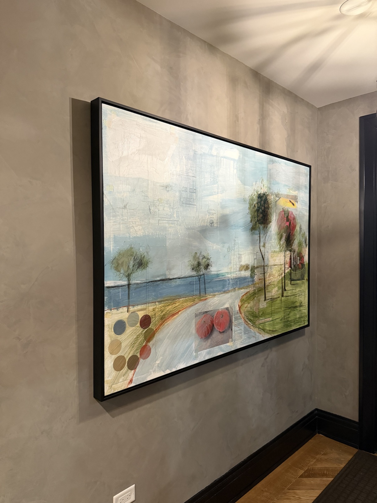 Completed art installation by ORLEG Mounting Services