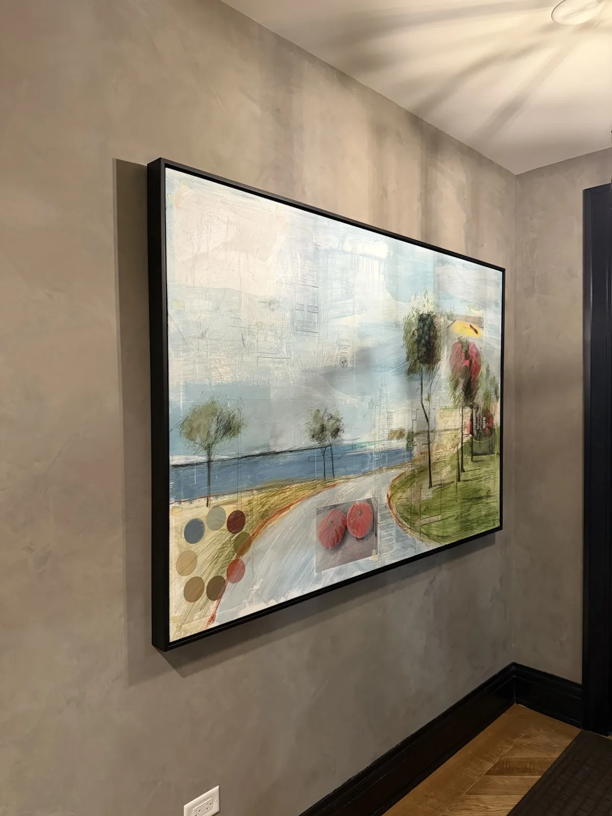 Completed art installation by ORLEG Mounting Services