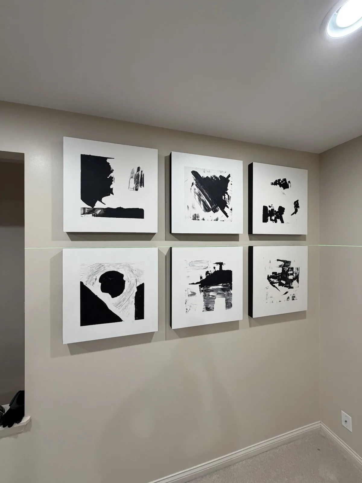 Completed art installation by ORLEG Mounting Services