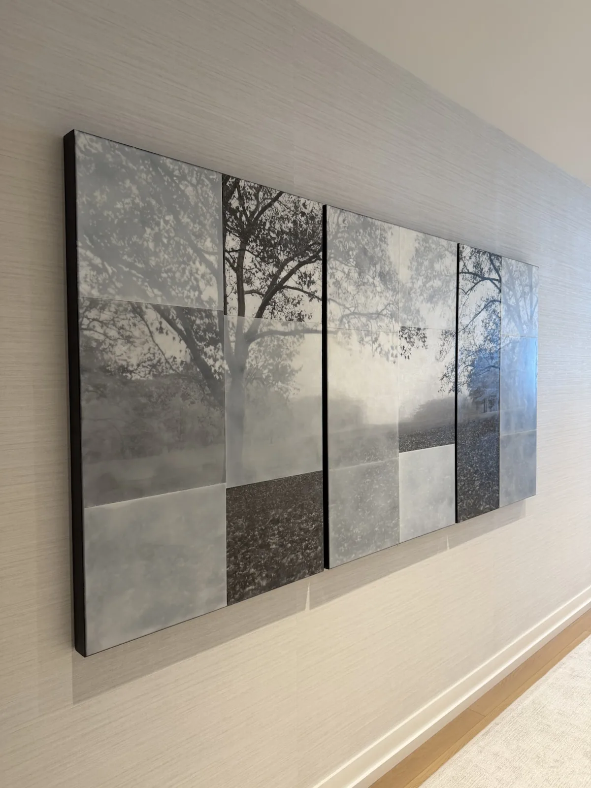 Completed art installation by ORLEG Mounting Services