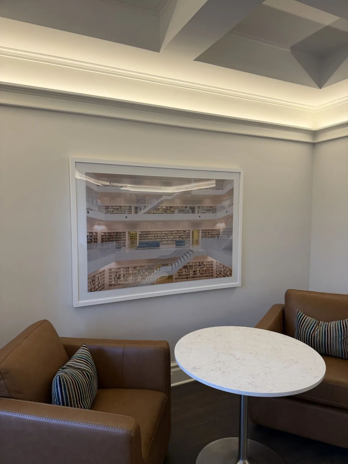 Completed art installation by ORLEG Mounting Services
