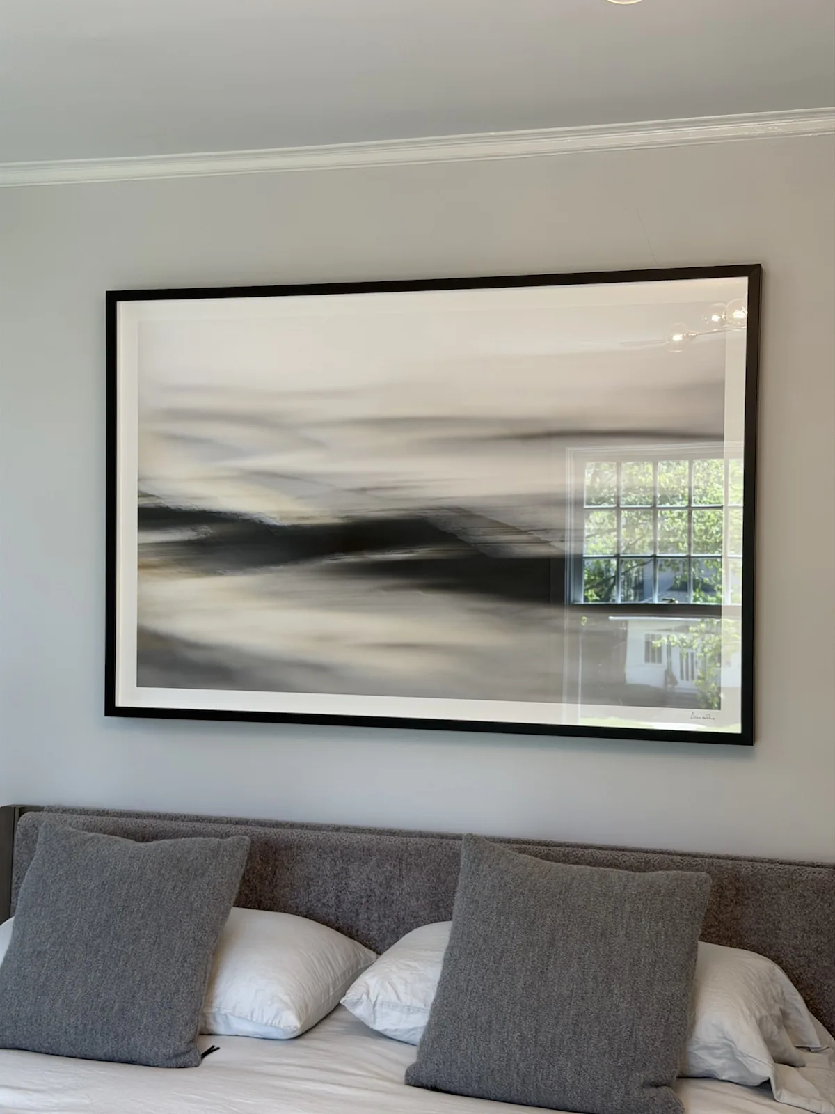Completed art installation by ORLEG Mounting Services