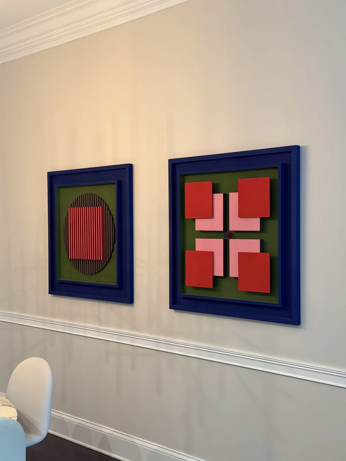Completed art installation by ORLEG Mounting Services