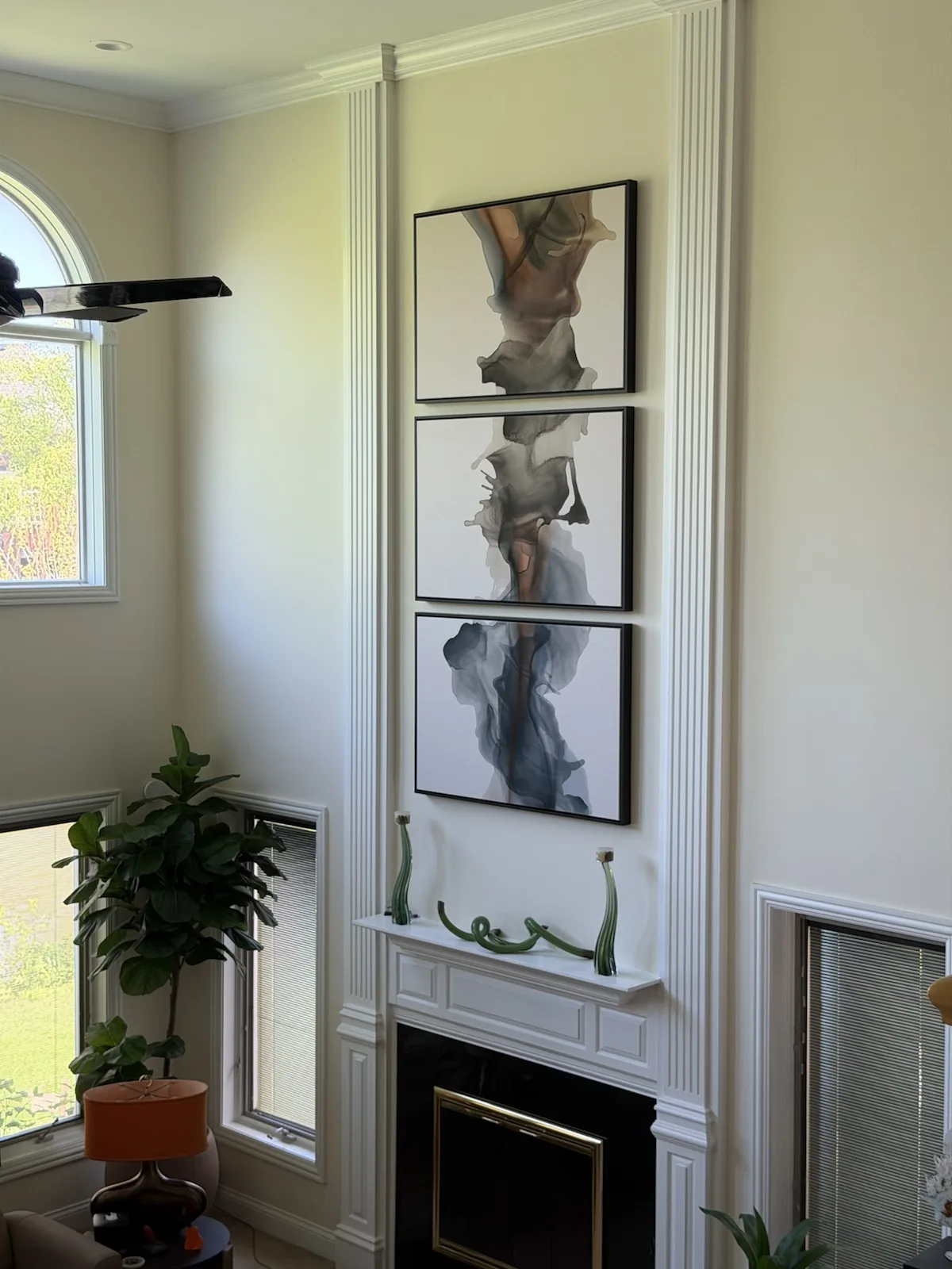 Precise art hanging for a collector or designer project