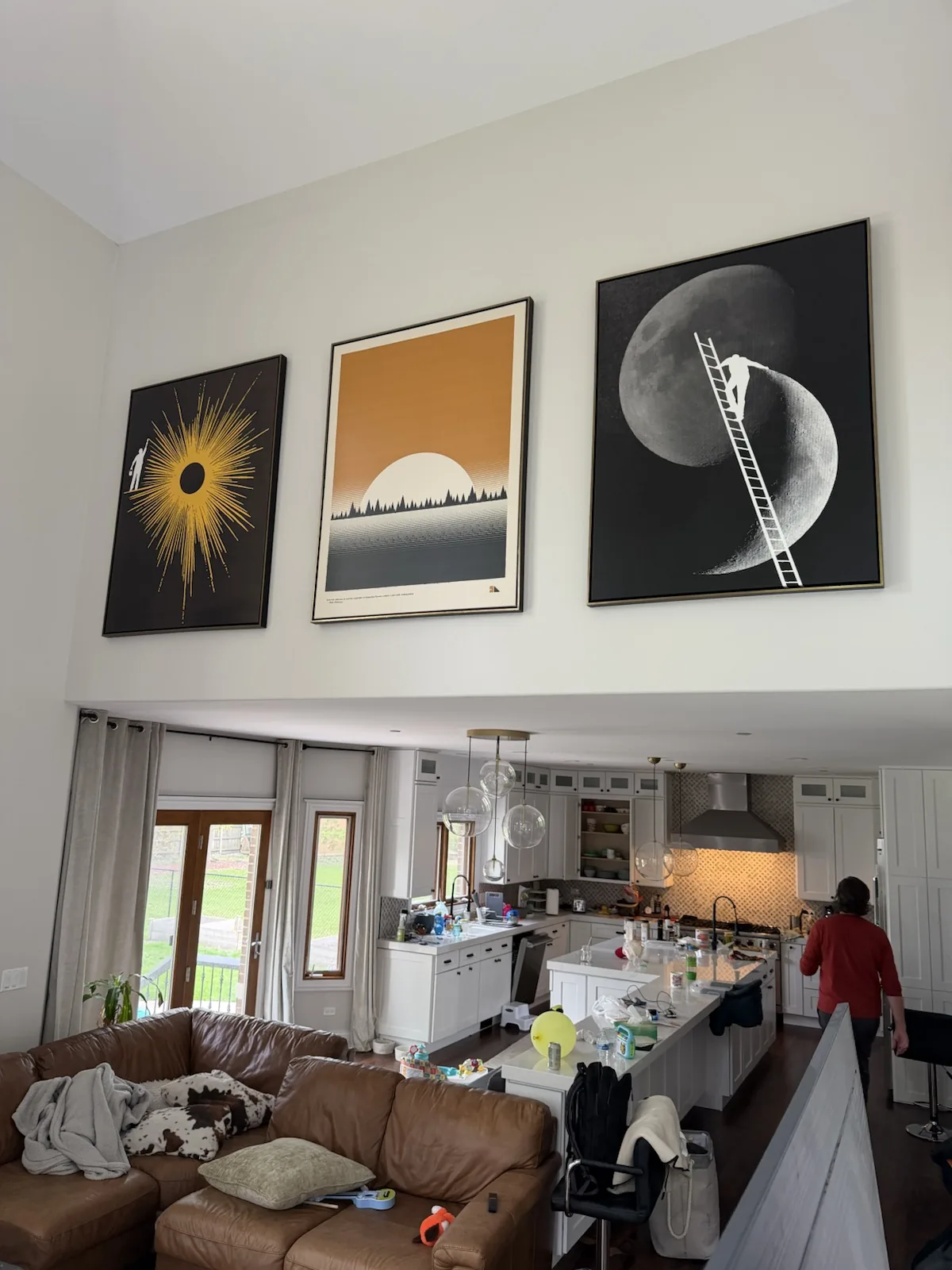 Completed art installation by ORLEG Mounting Services