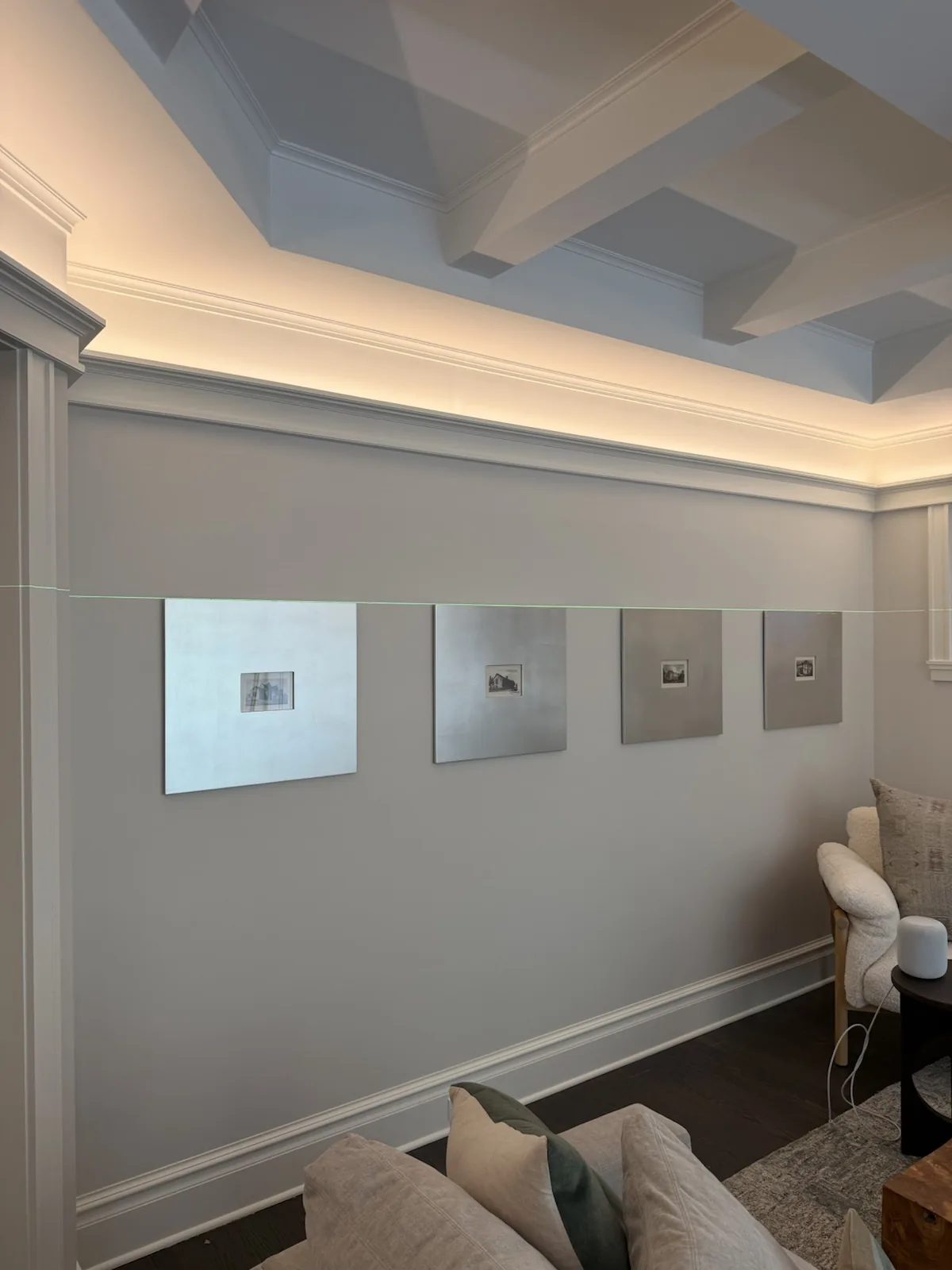 Completed art installation by ORLEG Mounting Services