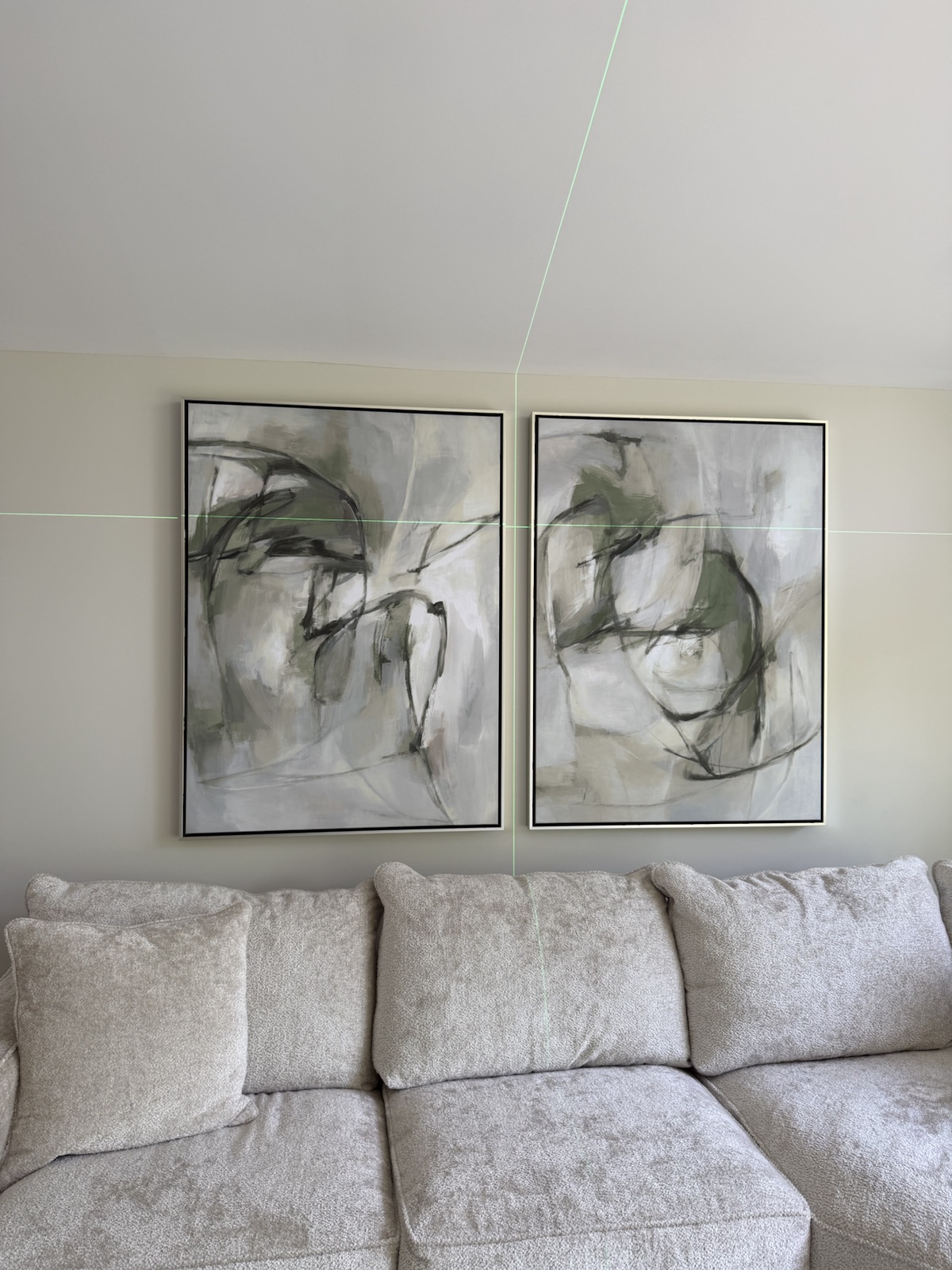 Completed art installation by ORLEG Mounting Services