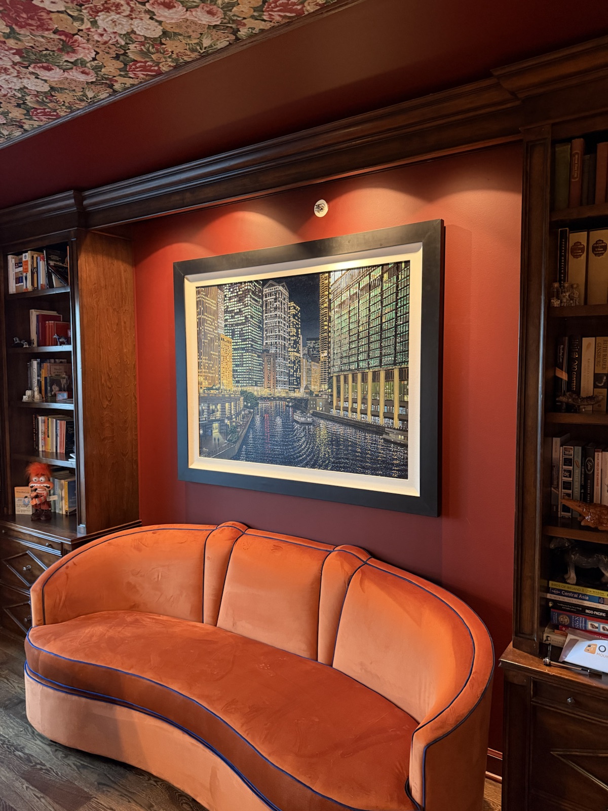 Completed art installation by ORLEG Mounting Services