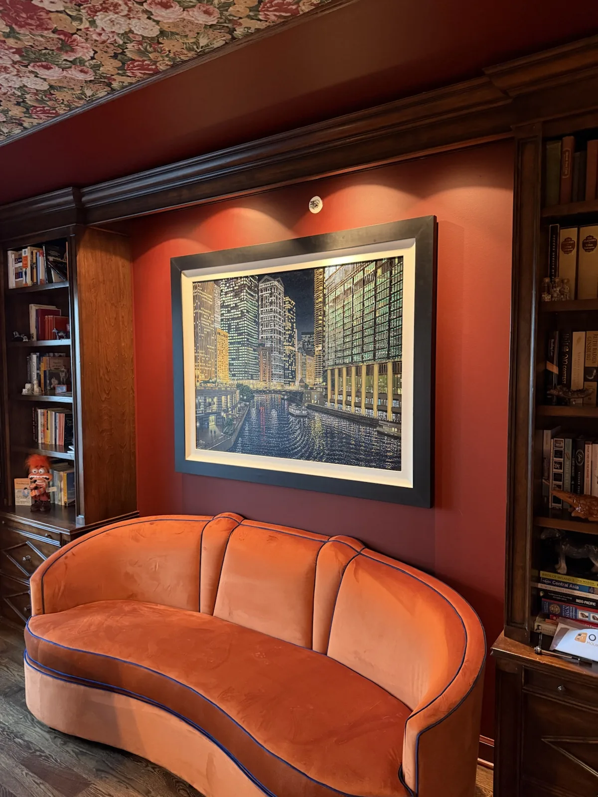 Completed art installation by ORLEG Mounting Services